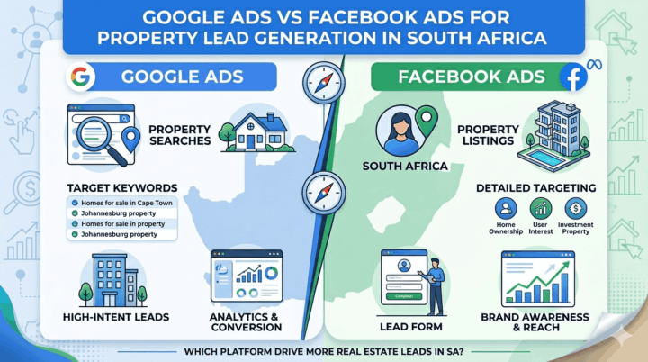 Google Ads vs Facebook Ads for Property Lead Generation in South Africa